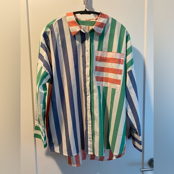 NWT | BDG Frankie Spliced Oversized Shirt - Picture 8 of 16